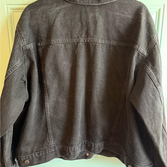 Old Navy Charcoal Denim Jacket - Picture 2 of 2